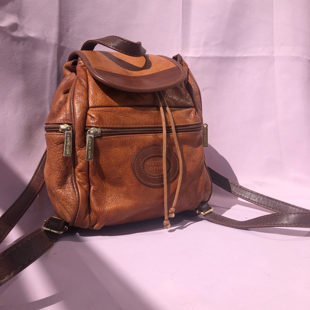 Vintage Valentino di Paolo Leather Mini Backpack